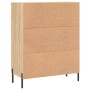 Credenza Rovere Sonoma 69,5x34x90 cm in Legno Multistrato