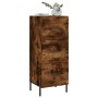 Credenza Rovere Fumo 34,5x34x90 cm in Legno Multistrato