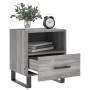 Comodini 2 pz Grigio Sonoma 40x35x47,5 cm in Legno Multistrato