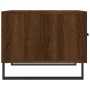 Tavolini Salotto 2 pz Rovere Marrone 50x50x40 Legno Multistrato