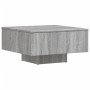 Tavolino Salotto Grigio Sonoma 60x60x31,5 cm Legno Multistrato