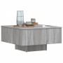 Tavolino Salotto Grigio Sonoma 60x60x31,5 cm Legno Multistrato