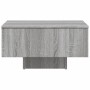 Tavolino Salotto Grigio Sonoma 60x60x31,5 cm Legno Multistrato