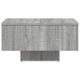 Tavolino Salotto Grigio Sonoma 60x60x31,5 cm Legno Multistrato