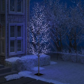 Albero di Natale 1200 LED Blu Ciliegio in Fiore 400 cm