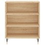 Credenza Rovere Sonoma 57x35x70 cm in Legno Multistrato