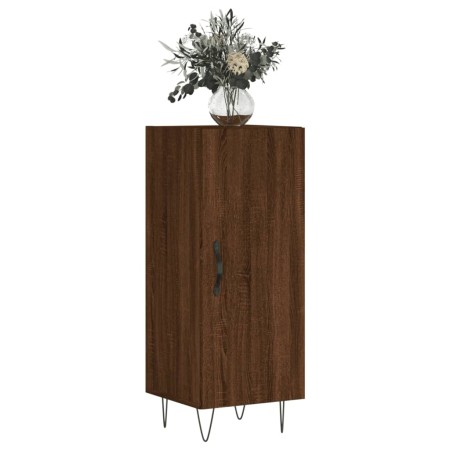 Credenza Rovere Marrone 34,5x34x90 cm in Legno Multistrato