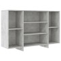 Credenza Grigio Cemento 120x30x75 cm in Truciolato