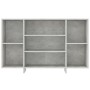 Credenza Grigio Cemento 120x30x75 cm in Truciolato