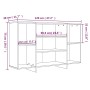 Credenza Grigio Cemento 120x30x75 cm in Truciolato