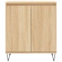 Credenza Rovere Sonoma 60x35x70 cm in Legno Multistrato