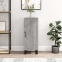 Credenza Grigio Sonoma 34,5x34x90 cm in Legno Multistrato