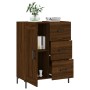 Credenza Rovere Marrone 69,5x34x90 cm in Legno Multistrato