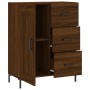 Credenza Rovere Marrone 69,5x34x90 cm in Legno Multistrato