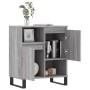 Credenza Grigio Sonoma 60x35x70 cm in Legno Multistrato