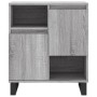 Credenza Grigio Sonoma 60x35x70 cm in Legno Multistrato