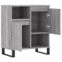 Credenza Grigio Sonoma 60x35x70 cm in Legno Multistrato