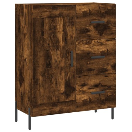 Credenza Rovere Fumo 69,5x34x90 cm in Legno Multistrato