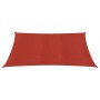 Vela Parasole 160 g/m² Rossa 3,6x3,6 m in HDPE