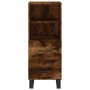 Credenza Rovere Fumo 34,5x34x90 cm in Legno Multistrato