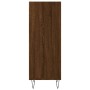 Credenza Rovere Marrone 34,5x32,5x90 cm in Legno Multistrato