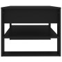Tavolino da Salotto Nero 102x55x45 cm in Legno Multistrato