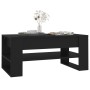 Tavolino da Salotto Nero 102x55x45 cm in Legno Multistrato