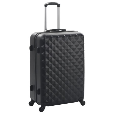 Set Trolley a Custodia Rigida 3 pz Nero in ABS