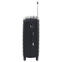 Set Trolley a Custodia Rigida 3 pz Nero in ABS