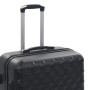 Set Trolley a Custodia Rigida 3 pz Nero in ABS