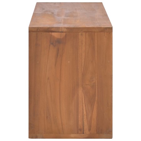 Mobile Porta TV 90x30x40 cm in Legno Massello di Teak