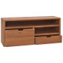 Mobile Porta TV 90x30x40 cm in Legno Massello di Teak