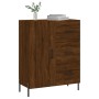 Credenza Rovere Marrone 69,5x34x90 cm in Legno Multistrato