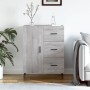 Credenza Grigio Sonoma 69,5x34x90 cm in Legno Multistrato