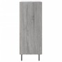 Credenza Grigio Sonoma 69,5x34x90 cm in Legno Multistrato