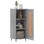 Credenza Grigio Sonoma 34,5x34x90 cm in Legno Multistrato