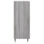 Credenza Grigio Sonoma 34,5x34x90 cm in Legno Multistrato