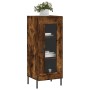 Credenza Rovere Fumo 34,5x34x90 cm in Legno Multistrato