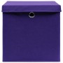 Contenitori con Coperchi 10 pz 28x28x28 cm Viola