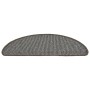 Tappetini per Scale 15 pz Grigio 56x17x3 cm