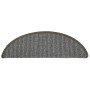 Tappetini per Scale 15 pz Grigio 56x17x3 cm