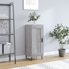 Credenza Grigio Sonoma 34,5x34x90 cm in Legno Multistrato