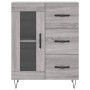 Credenza Grigio Sonoma 69,5x34x90 cm in Legno Multistrato