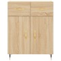 Credenza Rovere Sonoma 69,5x34x90 cm in Legno Multistrato