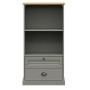 Libreria VIGO 60x35x114,5 cm in Legno Massello di Pino Grigio