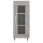 Credenza Grigio Sonoma 34,5x34x90 cm in Legno Multistrato