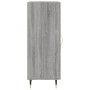 Credenza Grigio Sonoma 34,5x34x90 cm in Legno Multistrato