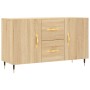 Credenza Rovere Sonoma 100x36x60 cm in Legno Multistrato