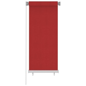 Tenda a Rullo per Esterni 60x140 cm Rosso in HDPE