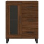 Credenza Rovere Marrone 69,5x34x90 cm in Legno Multistrato